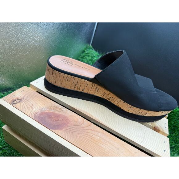 NoBo - Memory Foam- Platform Sandals- Cork/Black -Size 10W - Picture 4 of 10